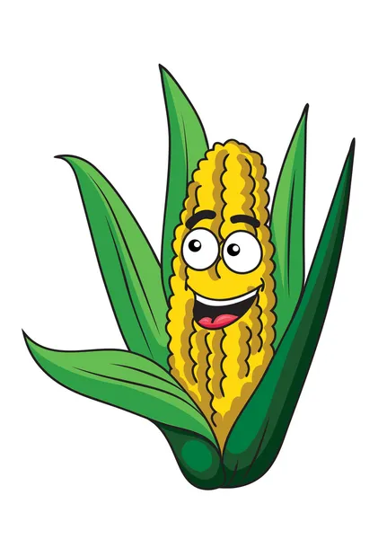 Frischer gesunder Mais auf dem Maiskolben — Stockvektor