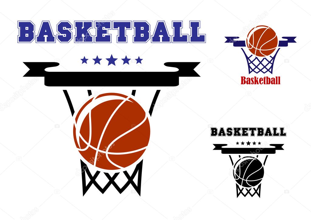 Basketball sports symbols
