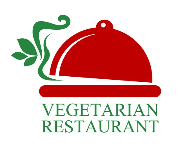 Signo de restaurante vegetariano — Archivo Imágenes Vectoriales