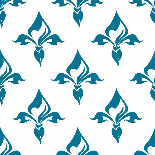 Classical French fleur-de-lis seamless pattern — Stock Vector