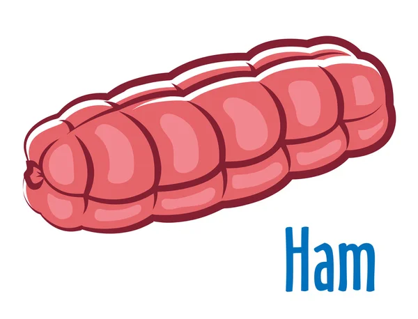 Traditional whole ham — Stock Vector