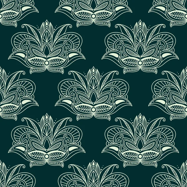 Damask seamless floral pattern — Stock Vector