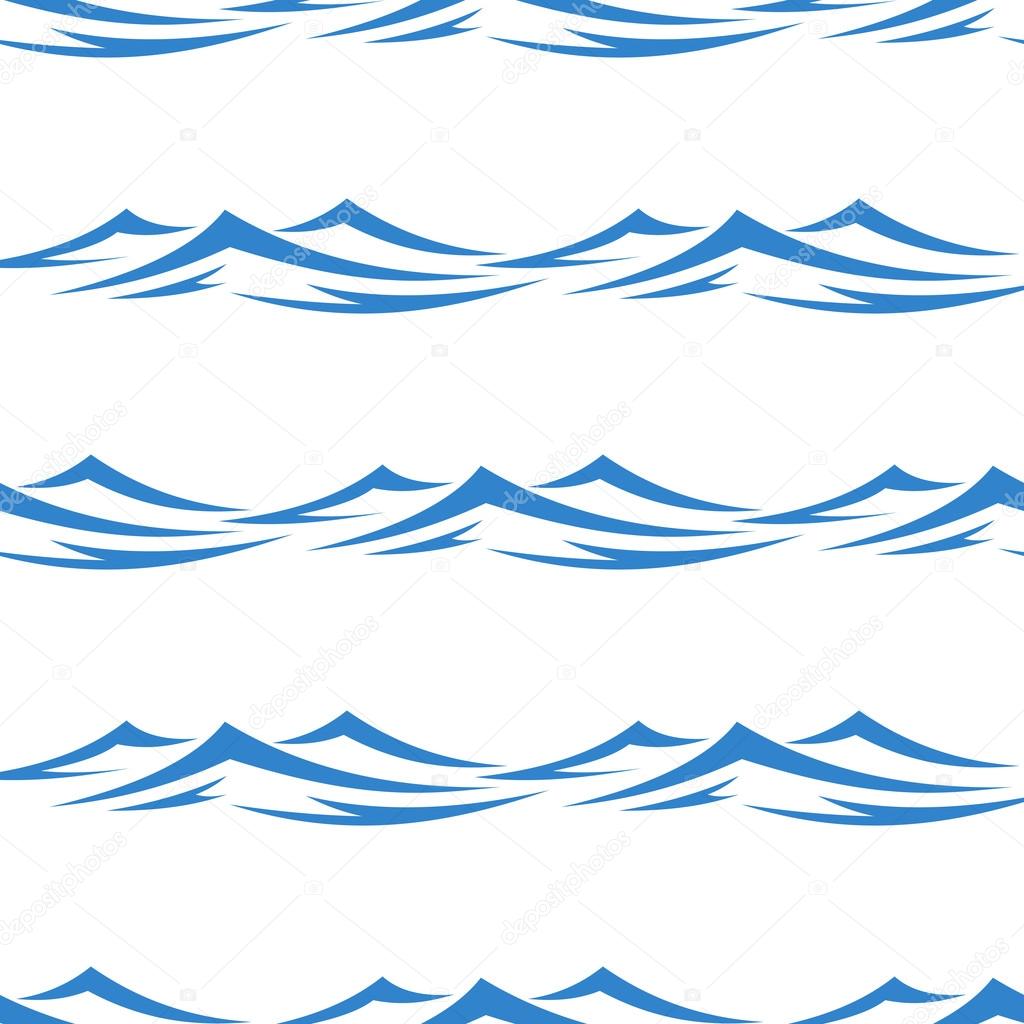 Undulating waves seamless background pattern
