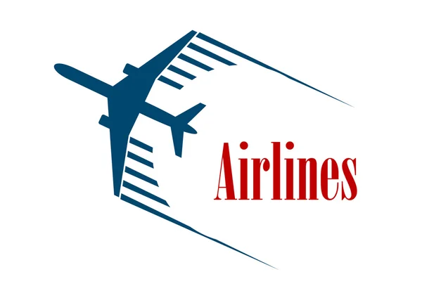 Emblema o icono de las aerolíneas — Archivo Imágenes Vectoriales