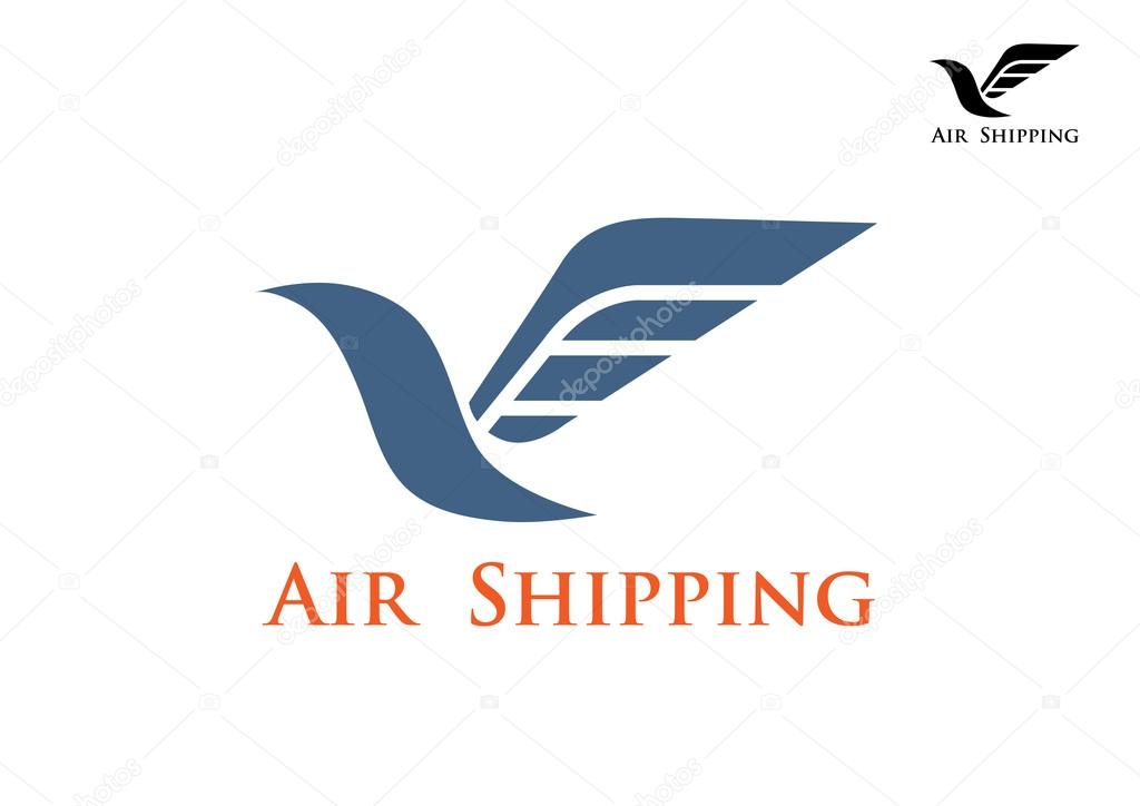 Air shipping symbol or emblem