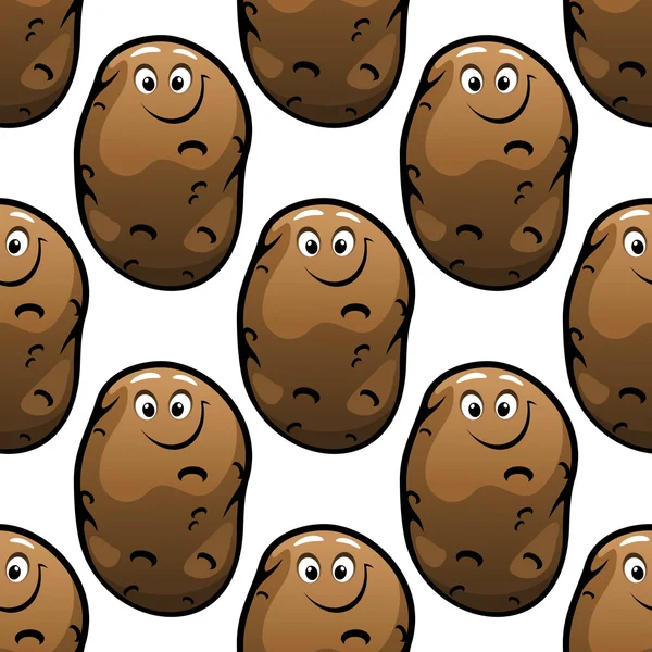 Wzór kreskówka ziemniaków — Wektor stockowy