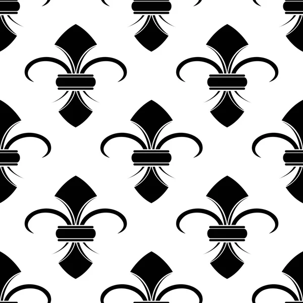 Classical French fleur-de-lis background pattern — Stock Vector