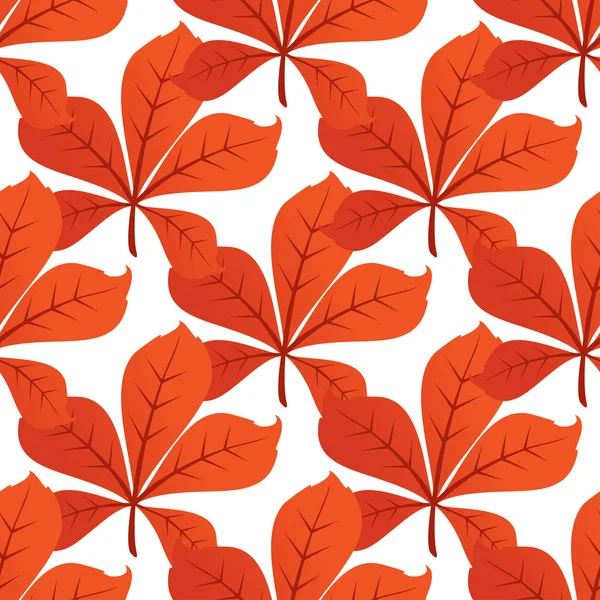 Fond de feuille d'automne coloré motif sans couture — Image vectorielle