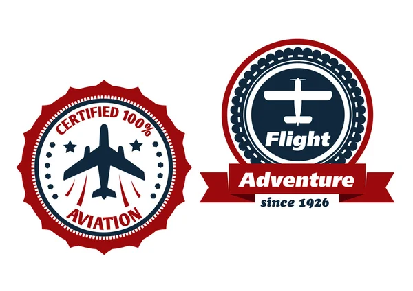 Havacılık ve uçuş sembolleri — Stok Vektör
