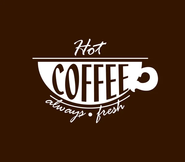 Hett kaffe banner — Stock vektor