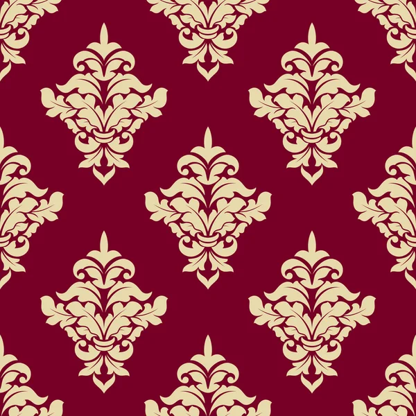 Floral motif arabesque sans couture — Image vectorielle