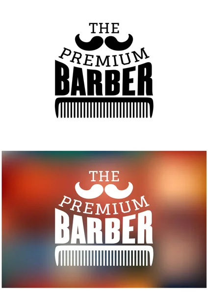Retro barbeiro loja emblema — Vetor de Stock