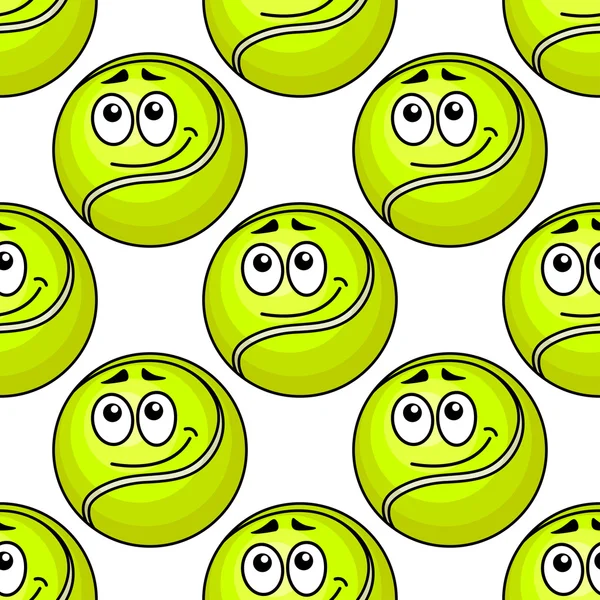 Tennis ball seamless pattern — Stock Vector