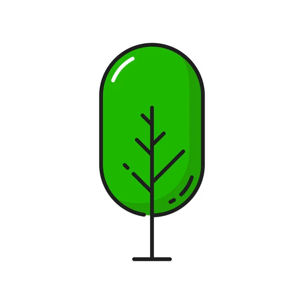 Cartoon Πράσινο Δέντρο Προστασία Του Περιβάλλοντος Εκτός Από Φυσικό Φυτό — Διανυσματικό Αρχείο