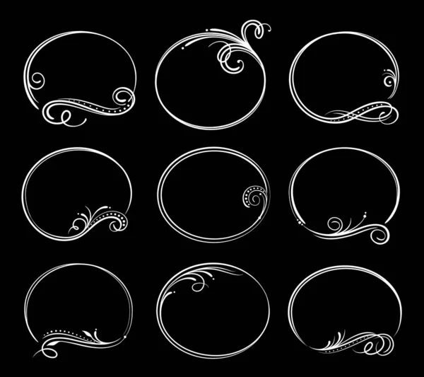 Vintage Obituary Mourning Borders Funeral Service Frames Vector Ornamental Dividers — Stock Vector