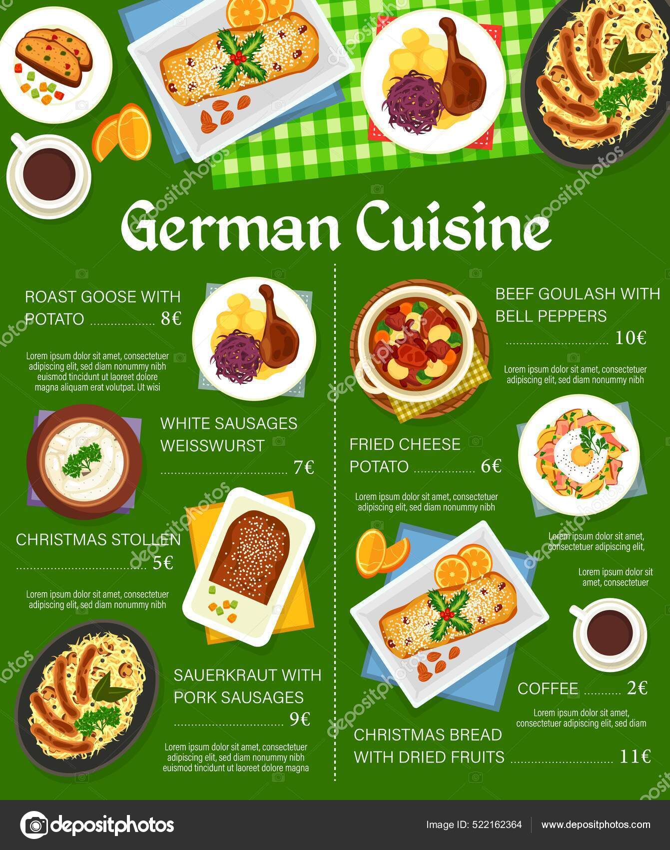 Cafe france menu deals