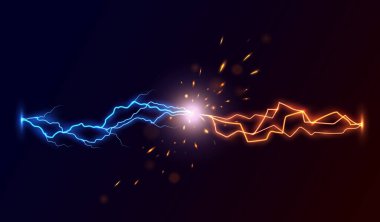 Kısa devre karşısında gerçekçi şimşekler çakıyor. İki elektrik boşalması çarpışmasından sonra plazma açığa çıkıyor. Uçan vektör kıvılcımlar ve yanan parçacıklar, yıldırımdan sonra parlak bir ışık parlaması