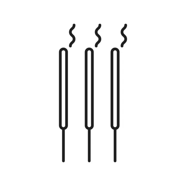 피우는 막대기는 기호의 아이콘을 했습니다 분사기 연기가 스틱으로 그래픽 요소입니다 — 스톡 벡터