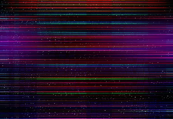 Глюк Ефект Монітор Спотворення Кольорів Лінії Екрану Піксельний Шум Зламаний — стоковий вектор