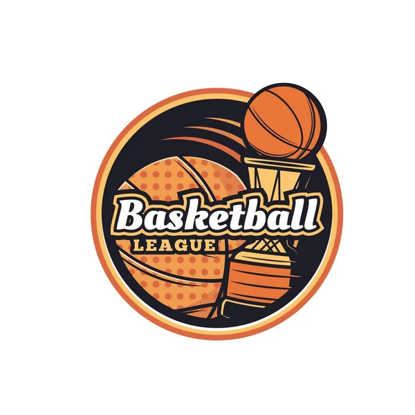 Basketball Sport Icon Club Team Vector Icon Basketball Streetball Game — Vetor de Stock