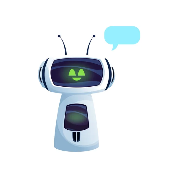 Robô Chatbot Assistente Inteligente Centro Serviço Inteligência Artificial Ajudante Personagem —  Vetores de Stock