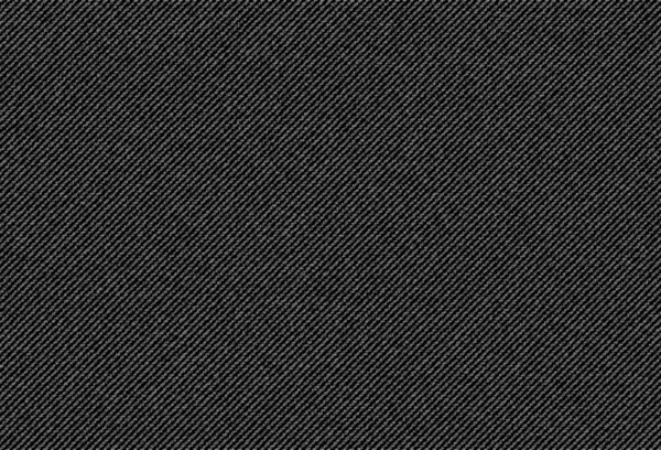 Jeans Preto Denim Textura Fundo Vestuário Algodão Resistente Padrão Tecido — Vetor de Stock