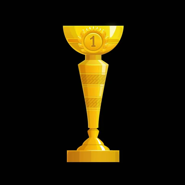 Golden Cup Spel Interface Pictogram Sportcompetities Toernooien Stats Monitoring Game — Stockvector