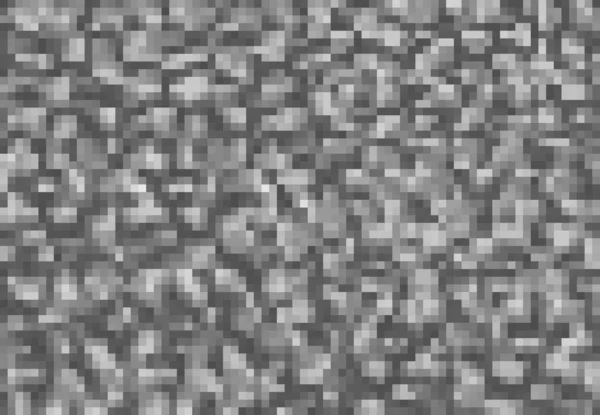 Cubic Pixel Spel Grå Sten Eller Grus Grus Och Kubblock — Stock vektor
