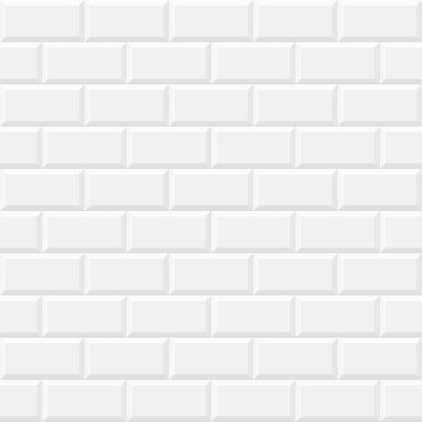 Metronun dikişsiz kiremit deseni, beyaz mutfak ya da seramik seramik taşıyıcı arka plan. Tuğla metro duvarı, parlak tuğlalardan oluşan mozaik desen ve mutfak önlüğü için blok.