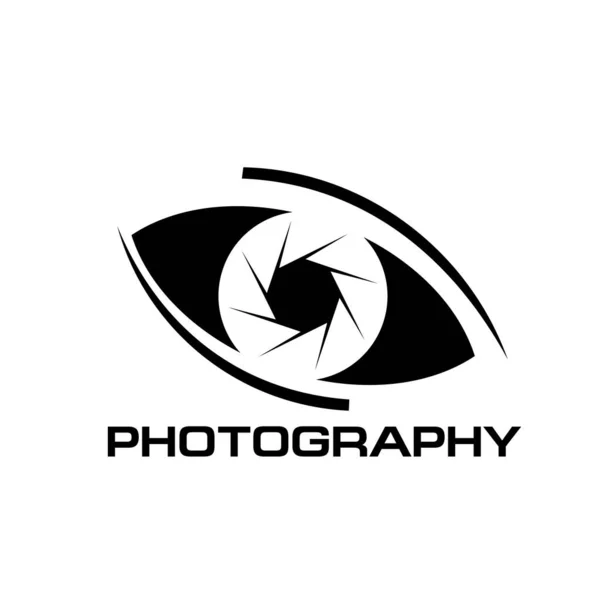 Фотографія Векторна Іконка Діафрагми Людське Око Апертурою Затвора Фотоапарата Фотостудія — стоковий вектор