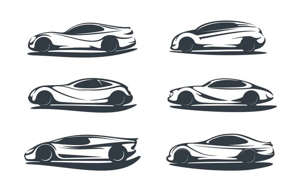 Gelecekçi Araba Süper Araba Gelecekteki Vektör Ikonunun Otomobili Akıllı Elektrikli — Stok Vektör
