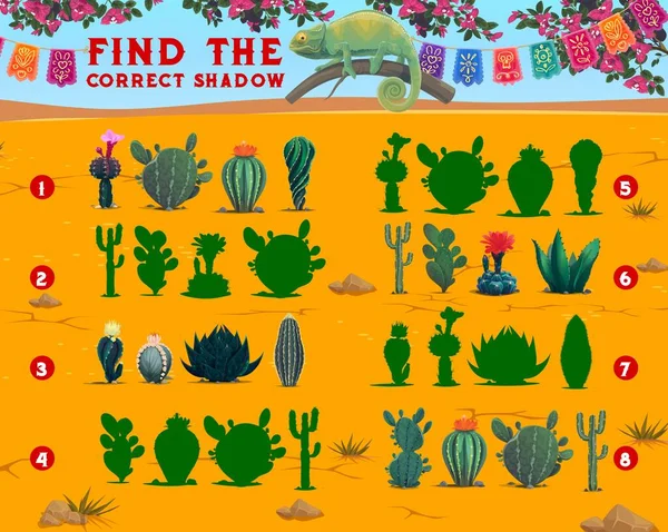 Encontre uma sombra correta do jogo infantil de comida mexicana