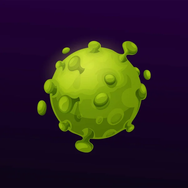 Cartoon Alien Space Planet Suction Cups Fantasy Galaxy Planet Fantastic — ストックベクタ