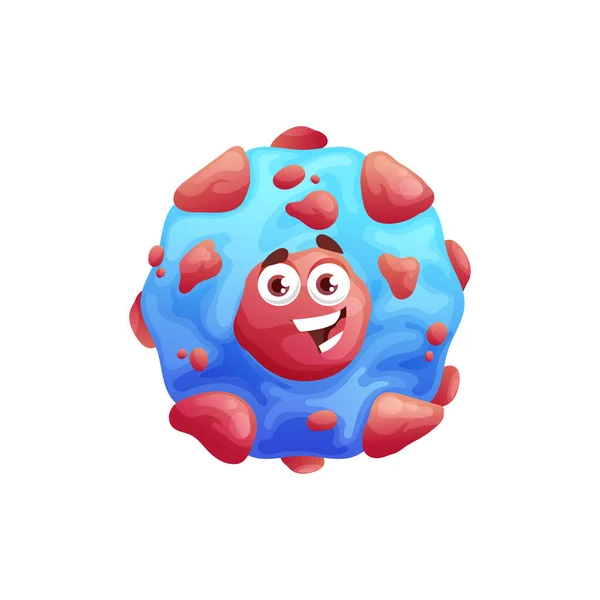 Cartoon Virus Microbe Character Health Infection Pathogen Vector Icon Virus — ストックベクタ
