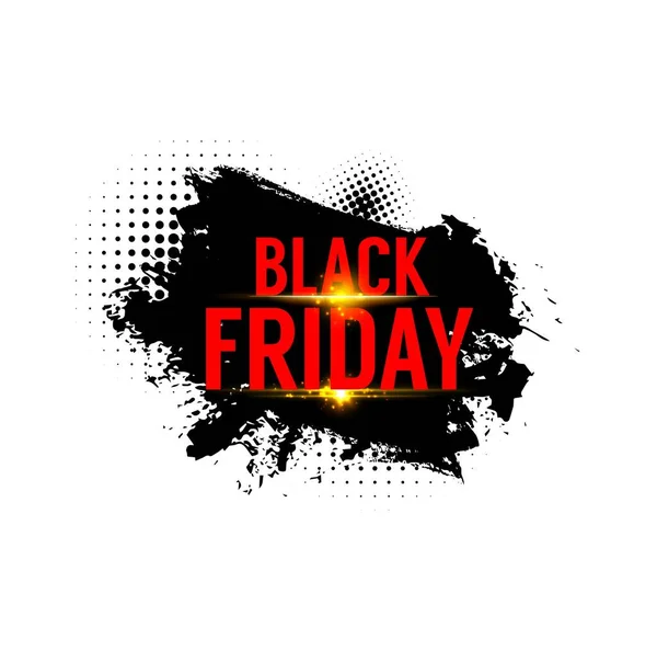 Black Friday Sale Vector Banner Weekend Shop Offer Tag Special — Stockvector
