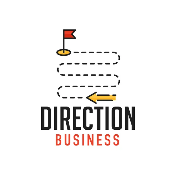 Business Goals Target Company Strategy Direction Outline Icon Career Future — Wektor stockowy