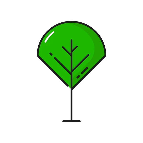 Green Tree Icon Forest Plant Nature Park Plant Leaves Vector — ストックベクタ