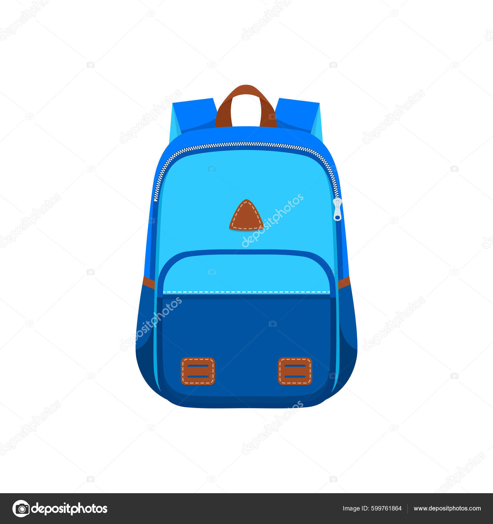 Pack A Backpack Isolated Cartoon Vector Illustration Stock