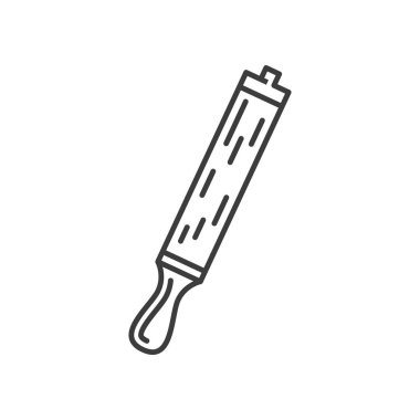 Retro metal tool heating hair, hair styling tool isolated vector. Metal plank used in barbershop or vintage salons to heat beard, moustaches and hair. Antique board hairdryer, hair drying old tool