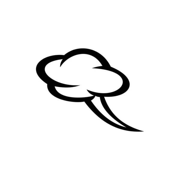 Бульбашка Мовлення Ізольована Хмара Векторний Комікс Порожній Чат Або Монохромний — стоковий вектор