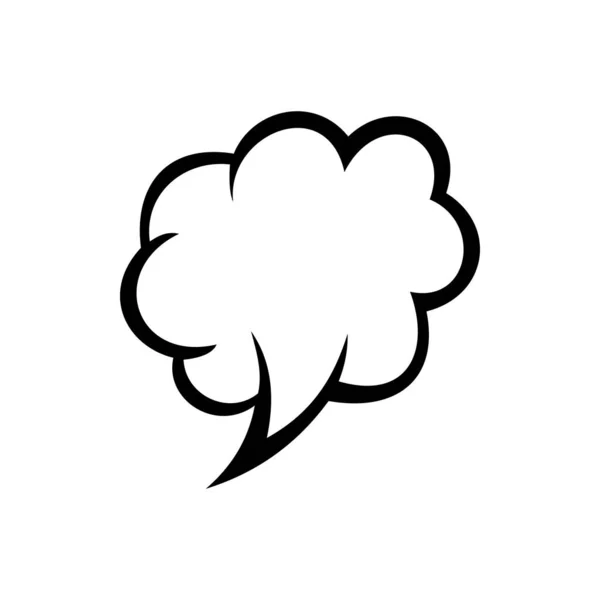 Speech Bubble Isolated Comic Book Chat Icon Vector Dialogue Cloud — Stockvektor