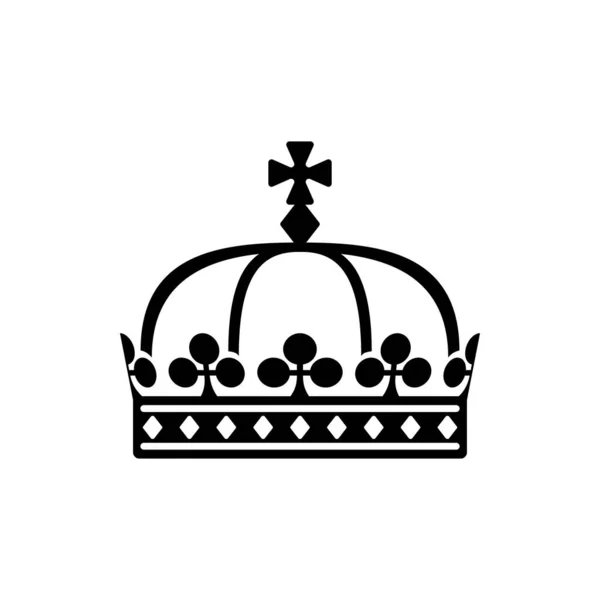 Heraldic Royal Crown Monarch Power Emblem Vector Isolated Imperial Coat —  Vetores de Stock