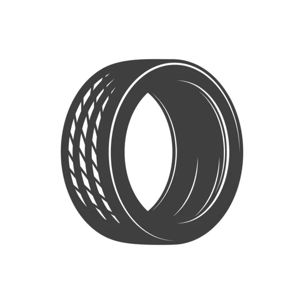 Car Wheel Tire Icon Vector Isolated Automotive Part Vehicle Tire — Stockvektor