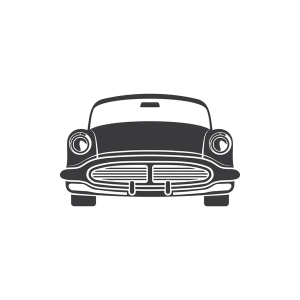 Винтажный Автомобиль 1960 Годов Икона Ретро Транспорта Векторный Старый Автомобиль — стоковый вектор