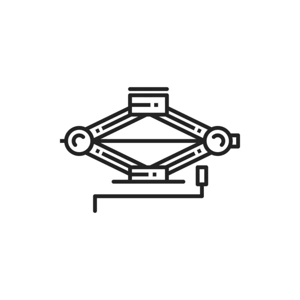 Значок Векторной Линии Вагона Автосервис Запчасти Знак Болт — стоковый вектор