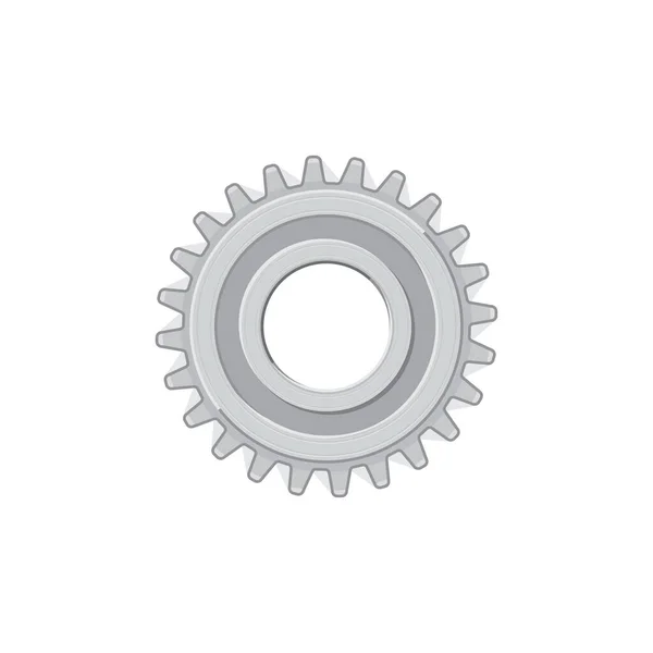 Toothed Lock Washer Serrated Star Washer Isolated Realistic Icon Vector — Stockvector