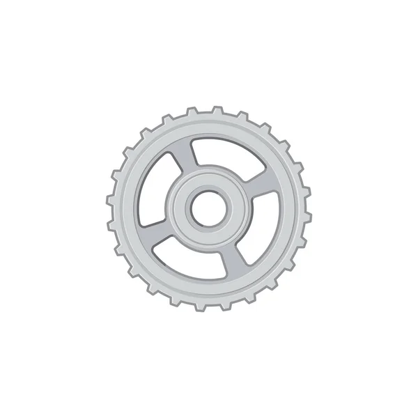 Icon Settings Function Engineering Factory Progress Cogwheel Isolated Realistic Icon — Image vectorielle