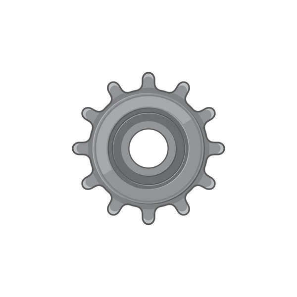 Rotating Wheel Gear Mechanism Isolated Realistic Icon Vector Motion Transmission — Stok Vektör