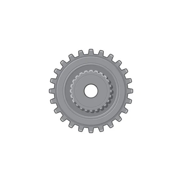 Cogwheel Automotive Settings Function Configuration Engineering Progress Isolated Icon Vector — Stockvector