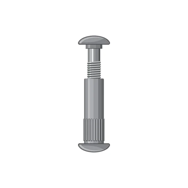 Wedge Anchor Carbon Steel Zinc Plated Bolt Isolated Realistic Icon — Stockvector